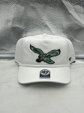 Load image into Gallery viewer, Philadelphia Eagles NFL &#39;47 Throwback White Rope Hitch Snapback Adjustable Hat
