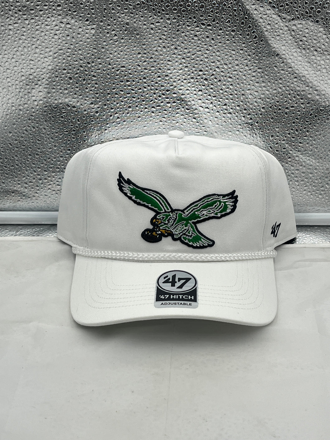 Philadelphia Eagles NFL '47 Throwback White Rope Hitch Snapback Adjustable Hat