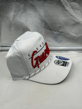Load image into Gallery viewer, Cleveland Guardians MLB &#39;47 Brand White Script Hitch Rope Adjustable Snapback Hat - Classic Cleveland Guardians hat perfect for any fan.

