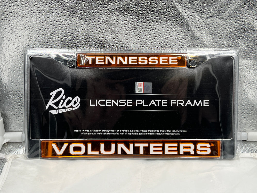 Tennessee Volunteers NCAA Laser Cut License Plate Frame RICO - Casey's Sports Store