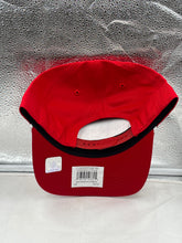 Load image into Gallery viewer, Close-up view of San Francisco 49ers NFL &#39;47 Brand Red Script Hitch Rope Snapback Adjustable Hat with unique rope design.
