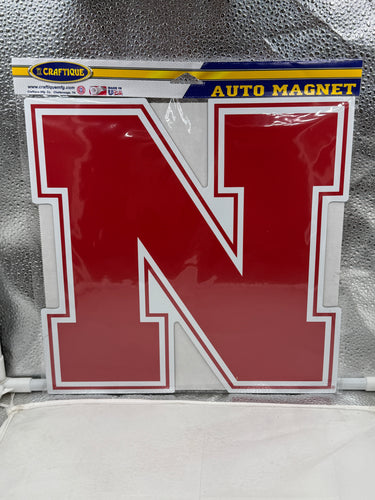 Nebraska Cornhuskers NCAA Logo Car Magnet 12