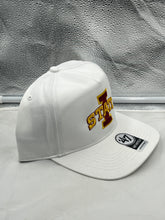 Load image into Gallery viewer, Iowa State Cyclones NCAA &#39;47 Brand White Hitch Adjustable Snapback Hat
