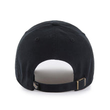 Load image into Gallery viewer, Stylish UCF Golden Knights NCAA '47 Brand Black Clean Up Adjustable Strapback Hat, a must-have UCF Golden Knights hat.
