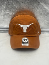 Load image into Gallery viewer, Texas Longhorns NCAA &#39;47 Brand Orange Clean Up Adjustable Strapback Hat
