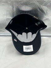 Load image into Gallery viewer, Side view of the TCU Horned Frogs NCAA &#39;47 Brand Black Clean Up Adjustable Strapback Hat highlighting the quality material and comfortable fit.
