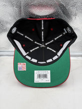 Load image into Gallery viewer, USC Trojans NCAA '47 Brand Black Diamond Hitch Snapback Adjustable Hat displayed flat, featuring a sleek black design and adjustable snapback closure.
