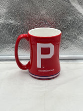 Load image into Gallery viewer, Philadelphia Phillies Throwback MLB 14oz Coffee Mug Cup by Logo Brands showcasing a vintage team logo design.
