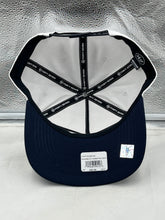 Load image into Gallery viewer, Oklahoma City Thunder NBA &#39;47 Brand White Two Tone Hitch Adjustable Snapback Hat displayed on a mannequin, illustrating its stylish adjustable fit for fans.
