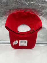 Load image into Gallery viewer, Ohio State Buckeyes NCAA &#39;47 Brand Red Clean Up Adjustable Hat worn by a fan at a football game, emphasizing its style and comfort for game days.
