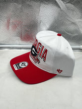 Load image into Gallery viewer, Georgia Bulldogs NCAA &#39;47 Brand White Two Tone Hitch Adjustable Snapback Hat showcasing stylish two-tone design and adjustable fit.
