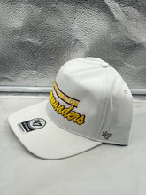 Load image into Gallery viewer, Side view of the Washington Commanders NFL &#39;47 Brand White Hitch Snapback Adjustable Hat highlighting the adjustable snapback closure.
