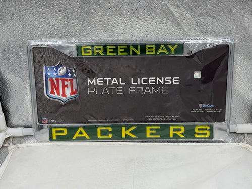Showcase your team pride with the Green Bay Packers NFL Laser Cut License Plate Frame by Rico, featuring a durable design perfect for displaying your NFL team spirit on any vehicle. Ideal for Green Bay Packers fans!