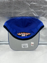Load image into Gallery viewer, Florida Gators NCAA &#39;47 Throwback Blue Roscoe Hitch Adjustable Snapback Hat worn by a fan at a football game, displaying team loyalty in a stylish way.
