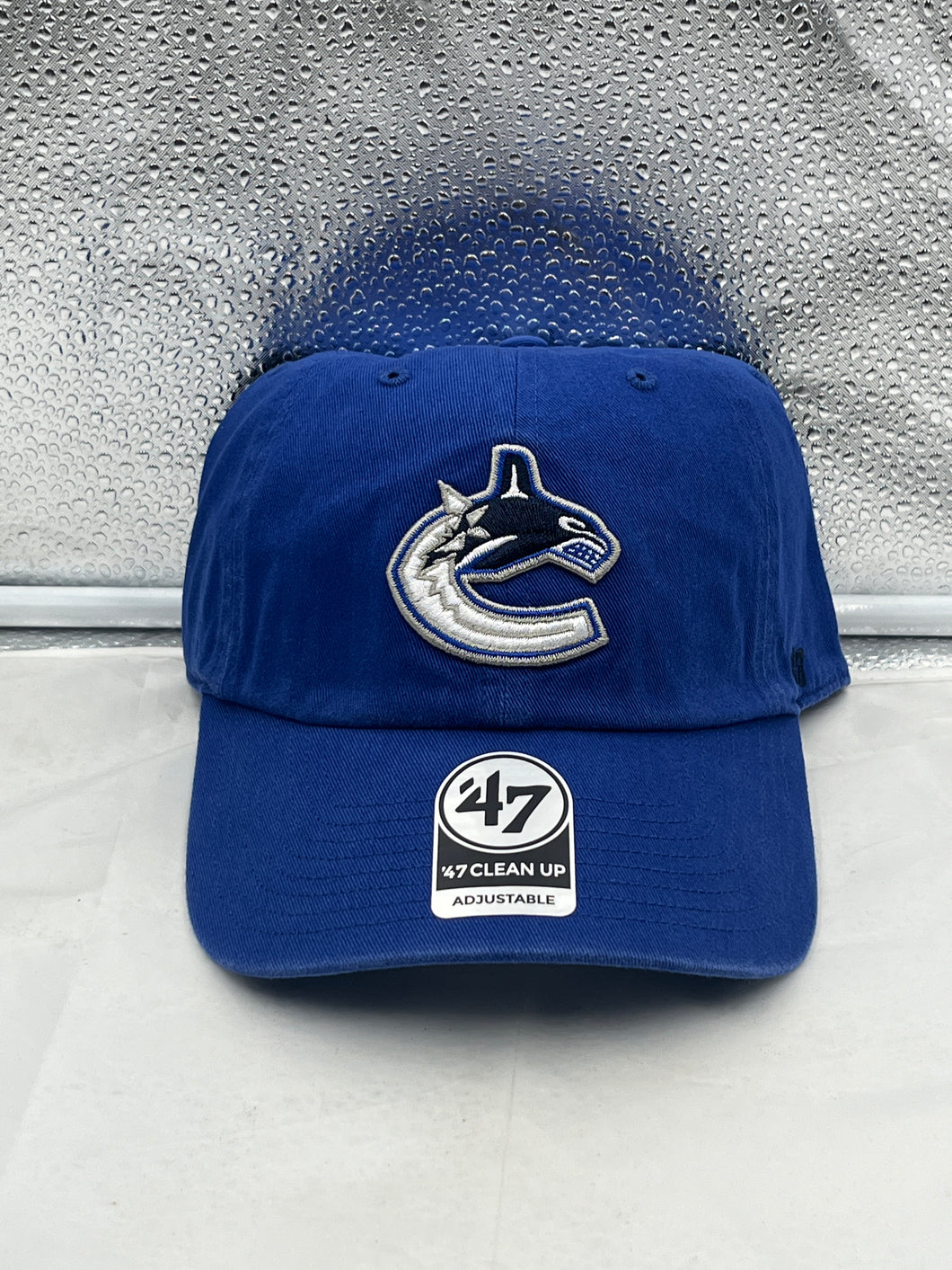 Vancouver Canucks NHL '47 Brand Blue Clean Up Adjustable Strapback Hat