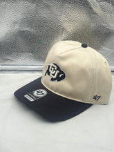 Load image into Gallery viewer, Colorado Buffaloes NCAA &#39;47 Brand Natural Two Tone Hitch Adjustable Snapback Hat
