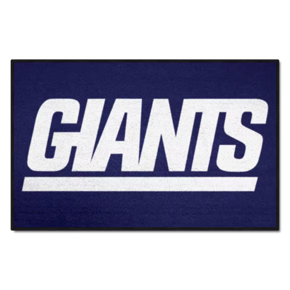 New York Giants NFL Throwback Starter Mat Rug 19” X 30” by Fanmats, perfect for sports fans to showcase team spirit.