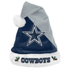Dallas Cowboys NFL Blue Santa Hat from Forever Collectibles, perfect for showing team spirit during the holiday season.