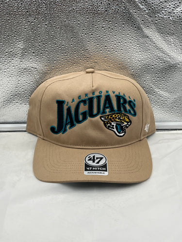 Jacksonville  Jaguars NFL '47 Khaki Wave Hitch Snapback Adjustable Hat - Casey's Sports Store