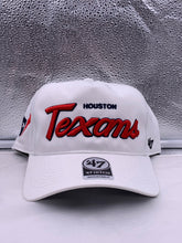 Load image into Gallery viewer, Houston Texans NFL &#39;47 White Script Hitch Snapback Adjustable Hat - Casey&#39;s Sports Store
