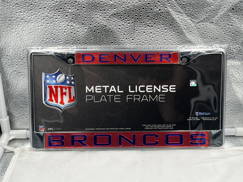 Denver Broncos NFL Laser Cut License Plate Frame RICO - Casey's Sports Store