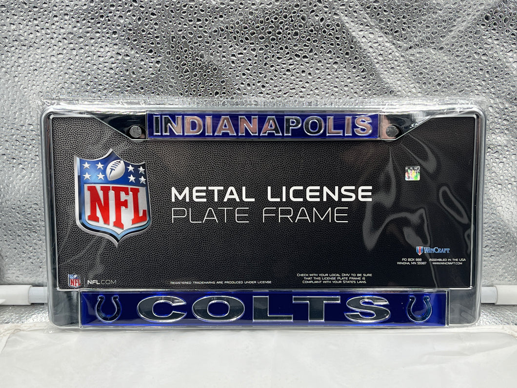 Indianapolis Colts NFL Laser Cut License Plate Frame RICO - Casey's Sports Store