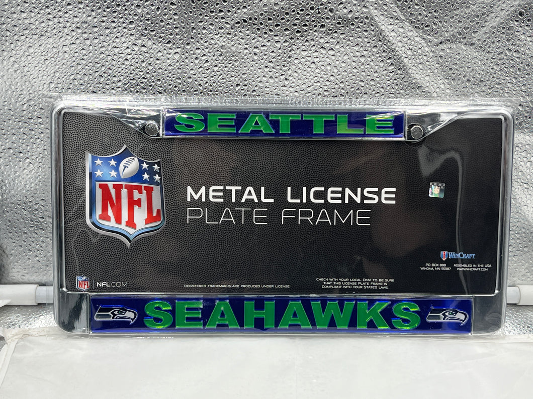 Seattle Seahawks NFL Laser Cut License Plate Frame RICO - Casey's Sports Store