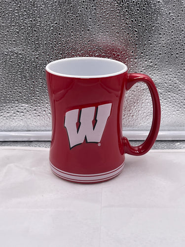 Wisconsin Badgers NCAA 14oz Coffee Mug Cup Logo Brands - Casey's Sports Store