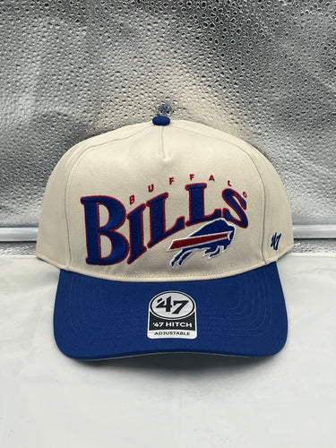 Buffalo Bills NFL '47 Brand Natural Wave Hitch Snapback Adjustable Hat - Casey's Sports Store