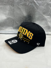 Load image into Gallery viewer, Boston Bruins NHL &#39;47 Brand Black Roscoe Hitch Adjustable Snapback Hat - Casey&#39;s Sports Store
