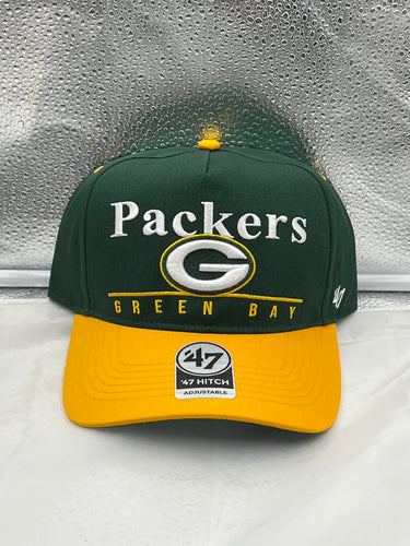 Green Bay Packers NFL '47 Brand Green Two Tone Hitch Snapback Adjustable Hat - Casey's Sports Store