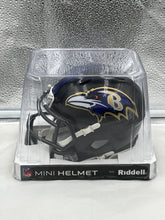Load image into Gallery viewer, Baltimore Ravens NFL Riddell Speed Black Replica Mini Helmet - Casey&#39;s Sports Store
