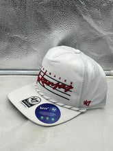 Load image into Gallery viewer, Arkansas Razorbacks NCAA &#39;47 Brand White Hitch Rope Adjustable Snapback Hat - Casey&#39;s Sports Store

