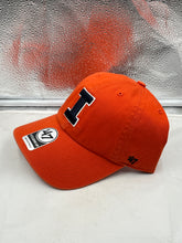 Load image into Gallery viewer, Illinois Fighting Illini NCAA &#39;47 Brand Orange Clean Up Adjustable Strapback Hat - Front View
