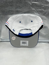 Load image into Gallery viewer, Chicago Cubs MLB &#39;47 Brand White Two Tone Diamond Hitch Adjustable Snapback Hat side view
