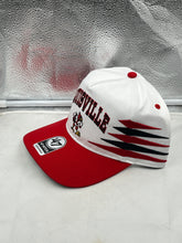 Load image into Gallery viewer, Louisville Cardinals NCAA &#39;47 Brand White Diamond Hitch Snapback Adjustable Hat featuring a bold team logo.
