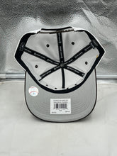 Load image into Gallery viewer, Back view of the San Diego Padres MLB &#39;47 Brand White Diamond Hitch Adjustable Snapback Hat, showing adjustable strap.
