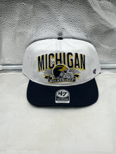 Load image into Gallery viewer, Michigan Wolverines NCAA &#39;47 Brand White Two Tone Hitch Adjustable Snapback Hat

