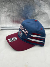Load image into Gallery viewer, Front view of Colorado Avalanche NHL &#39;47 Brand Blue Diamond Hitch Adjustable Snapback Hat.
