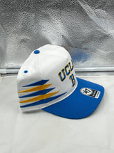 Load image into Gallery viewer, Back view of the UCLA Bruins NCAA &#39;47 Brand White Diamond Hitch Snapback Adjustable Hat, highlighting the adjustable snapback closure.
