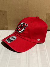 Load image into Gallery viewer, New Jersey Devils NHL &#39;47 Brand Clean Up Red Adjustable Hat - Casey&#39;s Sports Store
