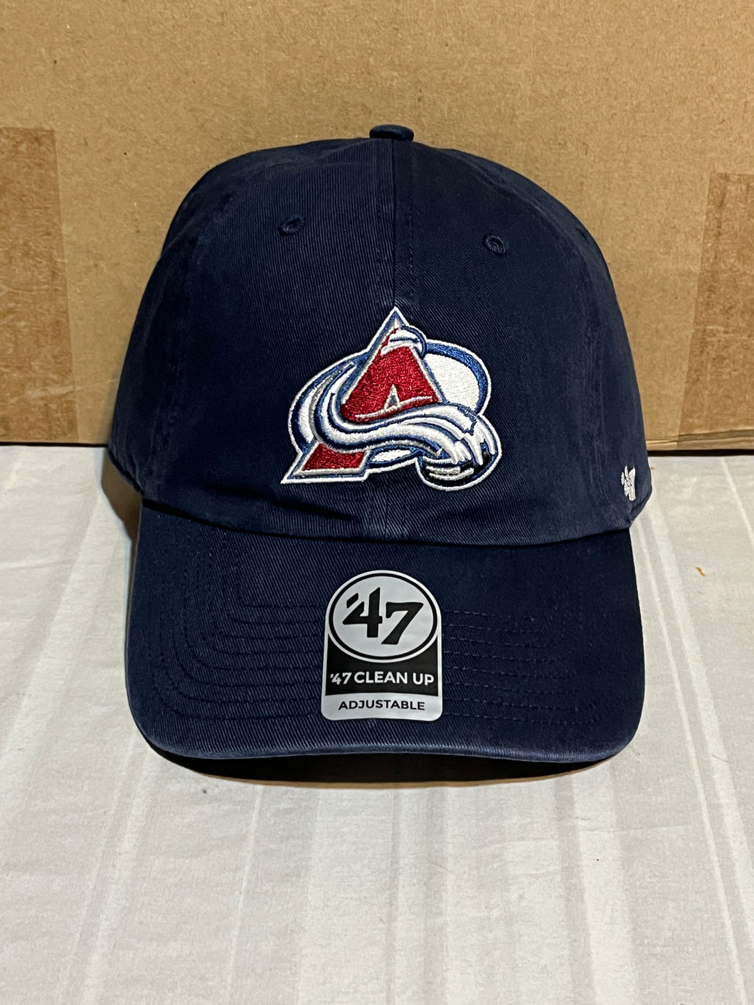 Colorado Avalanche NHL '47 Brand Clean Up Navy Blue Adjustable Hat - Casey's Sports Store