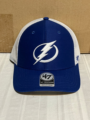 Tampa Bay Lightning NHL '47 Brand Trucker Blue Adjustable Mesh Hat - Casey's Sports Store