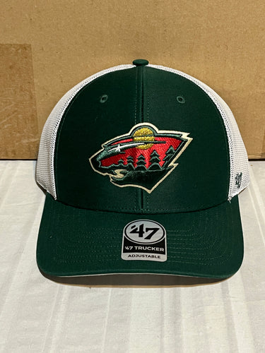 Minnesota Wild NHL '47 Brand Trucker Green Adjustable Mesh Hat - Casey's Sports Store