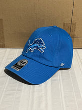 Load image into Gallery viewer, Detroit Lions NFL &#39;47 Brand Blue Clean Up Adjustable Strapback Hat - Casey&#39;s Sports Store
