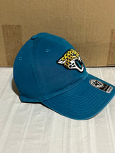 Load image into Gallery viewer, Jacksonville Jaguars NFL &#39;47 Brand Teal Clean Up Adjustable Strapback Hat - Casey&#39;s Sports Store
