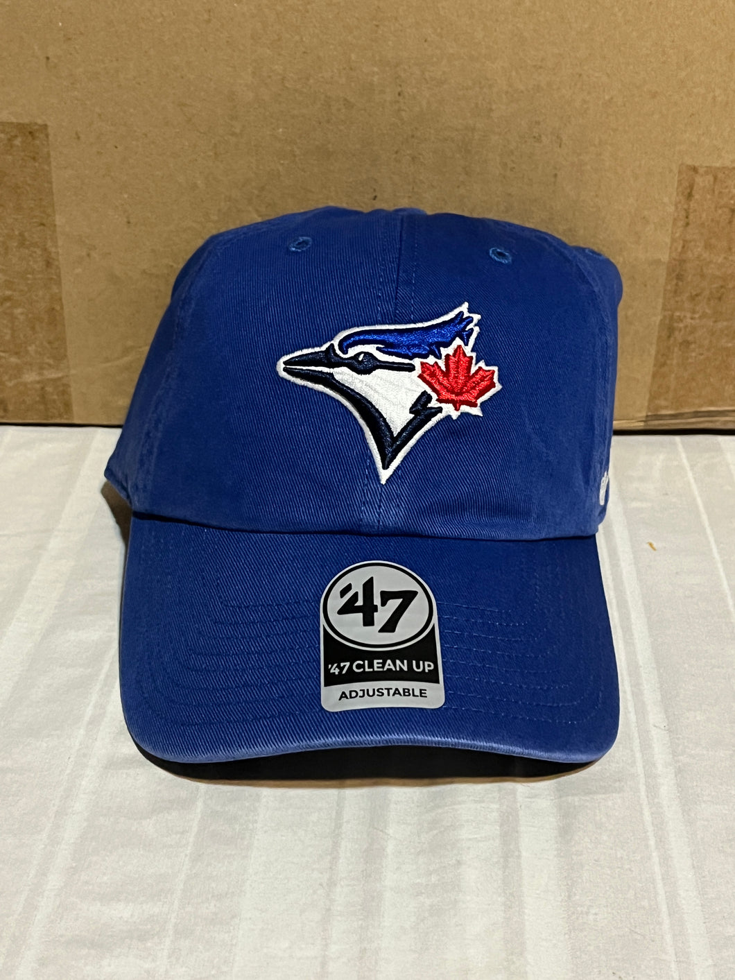 Toronto Blue Jays MLB '47 Brand Blue Clean Up Adjustable Strapback Hat - Casey's Sports Store