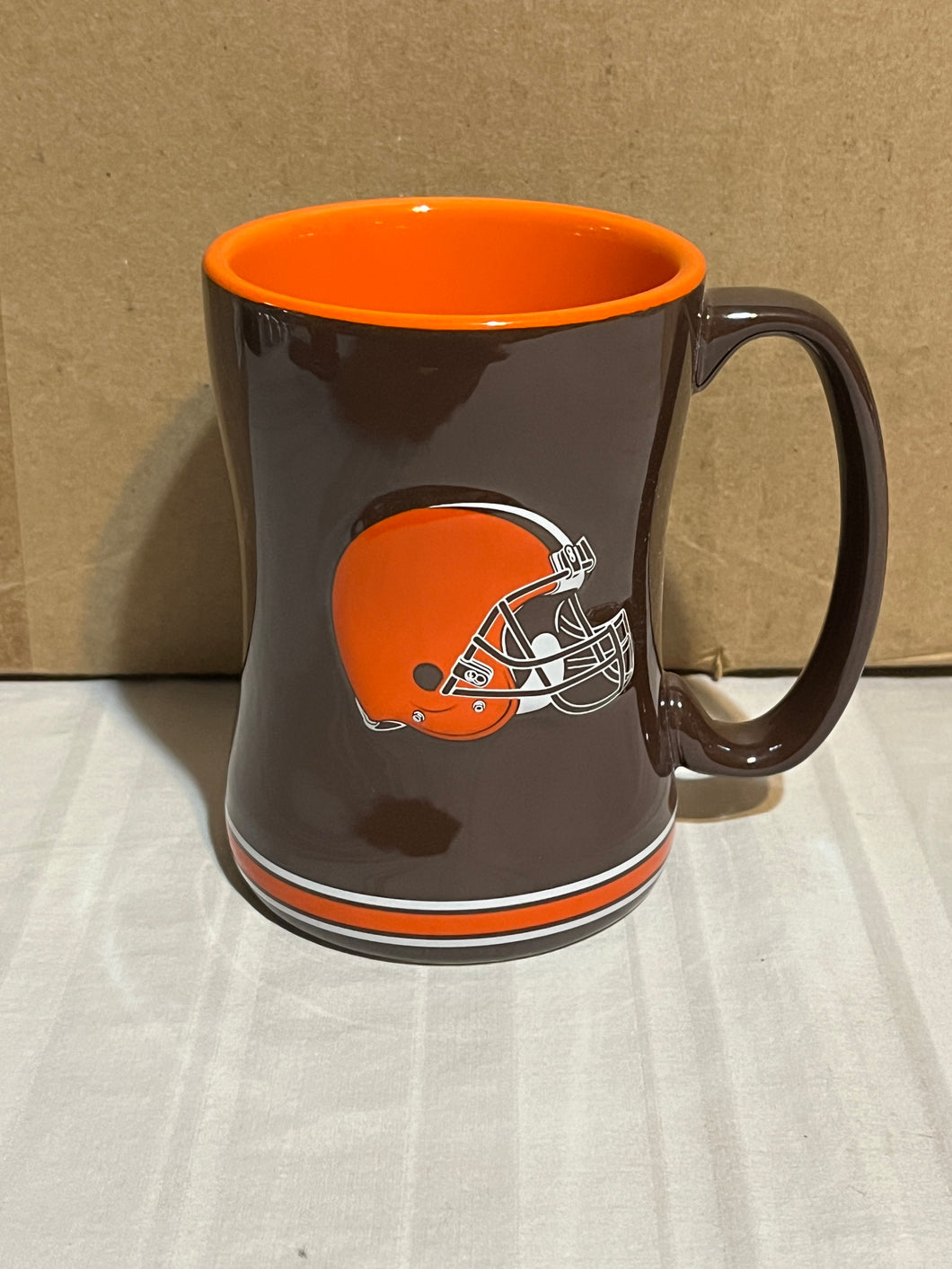 Cleveland Browns NFL Logo Brands 14oz Mug Cup - Casey's Sports Store