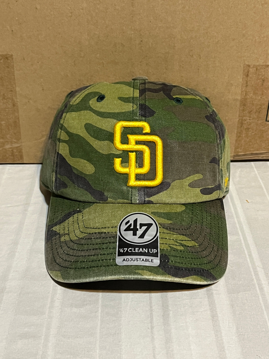 San Diego Padres MLB '47 Brand Camo Clean Up Adjustable Hat - Casey's Sports Store