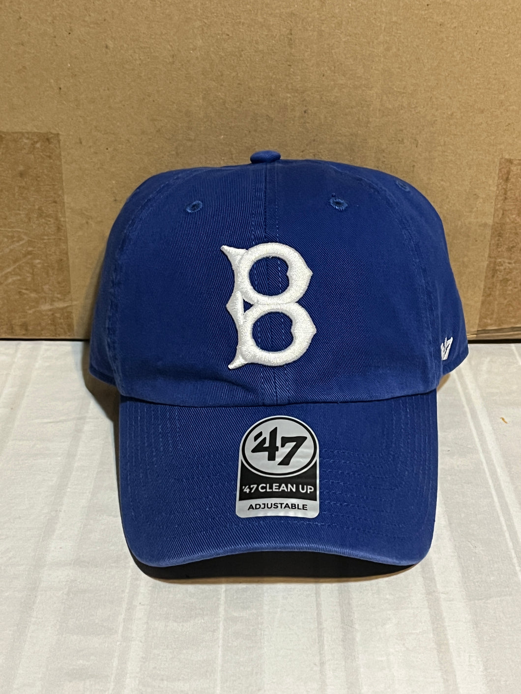 Los Angeles Dodgers Throwback MLB '47 Brand Blue Clean Up Adjustable Hat - Casey's Sports Store